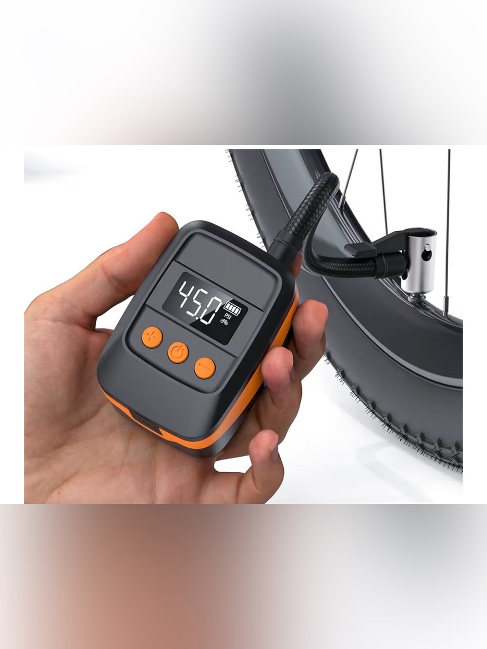 MLIFEMFUL Bike Pump Electric Bike Tire Pump with Gauge, 150 PSI New Sealed.